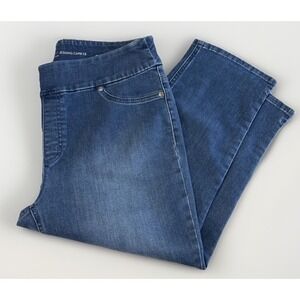 Chicos Chico's Pull On Perfect Stretch Soft Jegging Capri Jeans NO Pilling Sz 10